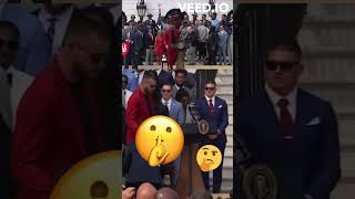 Travis Kelce Steals the podium from the President! 😂🤣