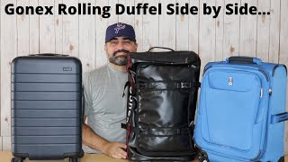 Gonex Rolling Duffel Bag Side by Side