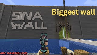 Minecraft 1.21.1 SMP NINECRAFT WORLD BIG WALL MAKE #shorts #shortsfeed #minecraft - MINECRAFT HINDI