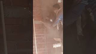 wall cutting tips and tricks #electric #machine #shorts #housewarnings #experiment #trending