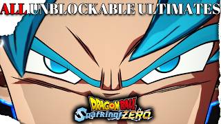 All Unblockable Ultimates in Dragon Ball Sparking! Zero