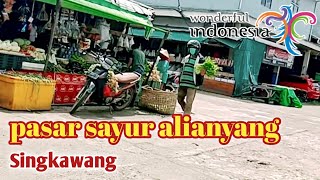 jalan menuju pasar sayur