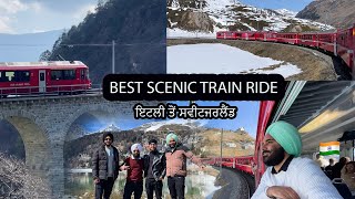 Bernina Express ( treno Rosso ) italy to Switzerland | Punjabi | vlog