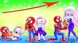 Spider Man and Ghost Spider Grew Up Together | LOVE STORY - Marvel's Spidey and his Amazing Friends