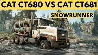 SNOWRUNNER - CAT CT680 Vs CAT CT681 (Short Review)