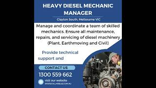 Heavy Diesl Mechanic - Manager