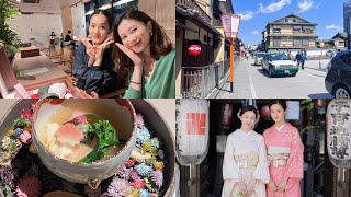 🇯🇵京都VLOG｜Vlog in Kyoto｜京都 グルメ 着物体験｜小众美食🍭和服体验👘闺蜜旅行