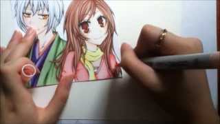 Marker Drawing: Tomoe and Nanami from Kamisama Hajimemashita