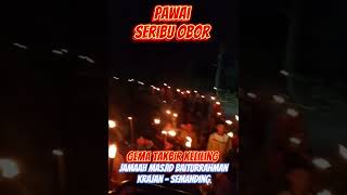 Pawai Seribu Obor Gema Takbir Keliling Desa Semanding