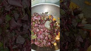 Lal Mathachi Bhaji/ Red Spinach #shorts