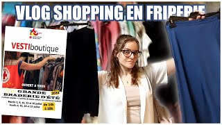 VLOG SHOPPING DE SECONDE MAIN | DERNIER JOUR BRADERIE FRIPERIE LA CROIX ROUGE