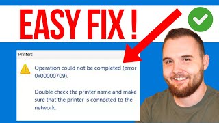 How to Fix Operation Could Not Be Completed Error 0x00000709 (QUICK GUIDE)