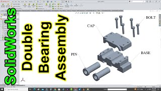 Double Bearing Assembly In SolidWorks Tutorial In Hindi/Urdu