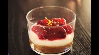 Chef India no bake Cranberry Cheesecake