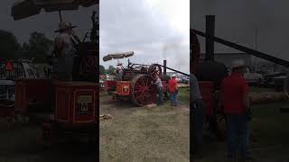 Avery steam Tractor powering sawmill at Montevideo Heritage days