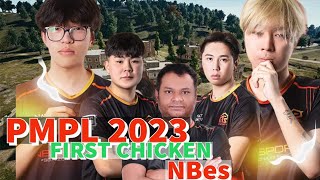 NBes FIRST CHICKEN in PMPL 2023 || #gaming #pubgmobile #sinister #esports