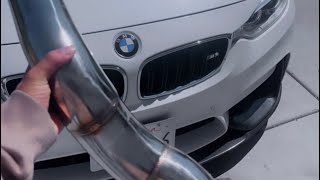 BMW F80 M3 Catlass downpipes install (NOT A DIY)