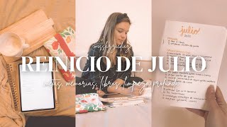 📚REINICIO DE JULIO - METAS, LIBROS, MEMORIAS, LIMPIEZA- MONTHLY RESET