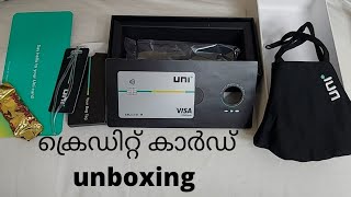 ഒരു ക്രെഡിറ്റ്‌ കാർഡ് Unboxing | Credit card unboxing | Uni 1/3 rd card unboxing | Invisible 💳💳💳💳💳💳💳