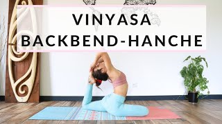 Yoga Vinyasa intermédiaire + : ouverture épaules, hanches, backbend, pigeon royal