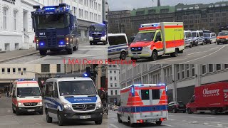 Corona verstöße so wie Versammlungs verstöße am 1 Mai 2021 Polizeigroßeinsatz in Hamburg