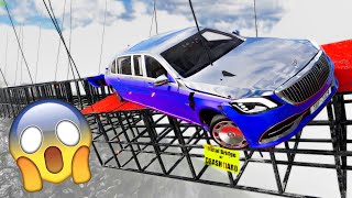 Cars vs Hanging Bridge #2 😱 - BeamNG Drive Crashes