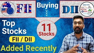 Top-Notch Stocks FII & DII Constant Buying. Stocks in High Demand.