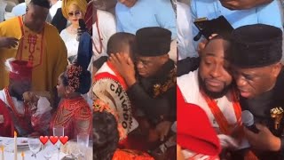 CHIVIDO24: Moments Davido weeps as Chioma’s Father blesses their unionn