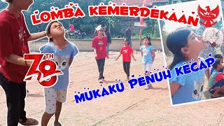 MUKAKU LENGKET KENA KECAP SAAT LOMBA 17 AGUSTUSAN / LOMBA KEMERDEKAAN 2023