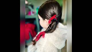 Christmas tree hairstyle #hairtutorial #hairstyles #hairideas #christmashair #christmastree