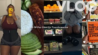 VLOG ♡ *Transforming My Life & Body In 90 days* Getting Productive,75 Hard + Setting Goals