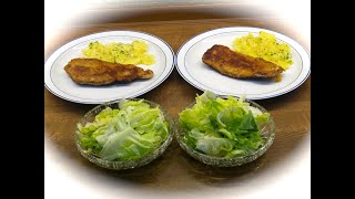 Schnitzel mit Kartoffelsalat