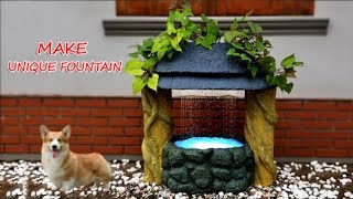 Amazing Ideas From Foam Box And Cement -Make The Most Unique Fountain For Your Garden