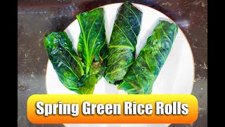 Spring Greens Rice Rolls