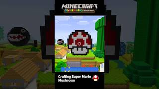 Crafting Super Mario Mushroom in Minecraft game #supermario #minecraft #games #nintendo #mario