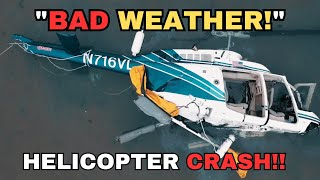 Helicopter LOST in FOG then CRASHED in the water near JFK  #N716VL #atc #aviation