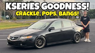 ACURA TSX | KSERIES CRACKLE POP BANG Tune | 3” Catback Exhaust Sound Clips!