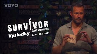 Kdo VYPADL ze Survivor 2024 v 8. díle 20.3.2024. VÝSLEDKY