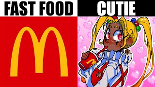 TURNING FAST FOOD INTO CUTE GIRLS