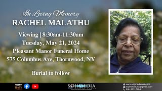 IN LOVING MEMORY OF RACHEL MALATHU