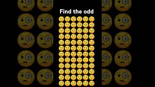 find the odd emoji#crazy challenge#YouTube shorts#brain puzzle#quiz game#shorts video#@crazy brain