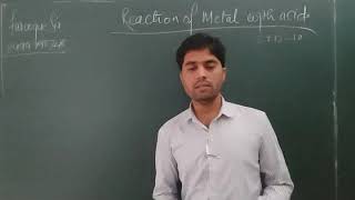 Reactions metals with dilute acids class 10. (18 sep)