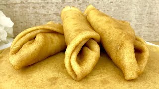 Блины на молоке . Как приготовить тонкие блинчики . Бабушкин рецепт  / Pancakes with milk. Eng sub