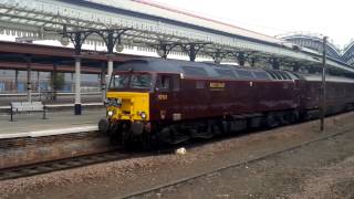 57313 & 47854 on The Royal Scotsman depart York