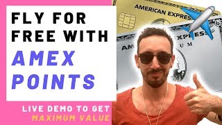 LIVE DEMO | How to change AMEX points into valuable frequent flier miles