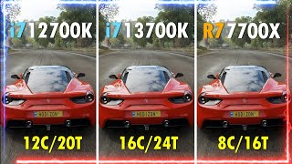 i7 12700K vs i7 13700K vs Ryzen 7 7700X | Teste em 7 JOGOS em 2022