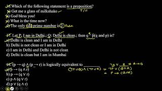 Discrete Mathematics MID-1 Objective Questions and Detailed solutions...