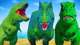 It's a matter of relentless struggle, and hunting for colorful Green Dinosaurs Arena! Tyrannosaurus