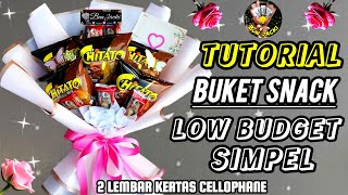 Membuat Buket Snack Low Budget || Simpel Dan Mudah Untuk Pemula