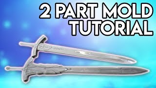 How to make a 2 part mold! Cosplay Sword Casting